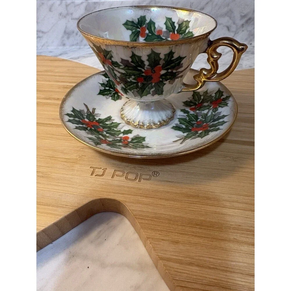 1940’s Ucacgo Japanese Lusterware Tea Cup & Saucer